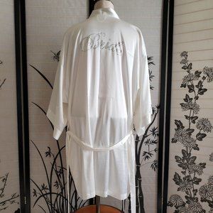 [Victorias Secret] Soft White Satin Bride Robe